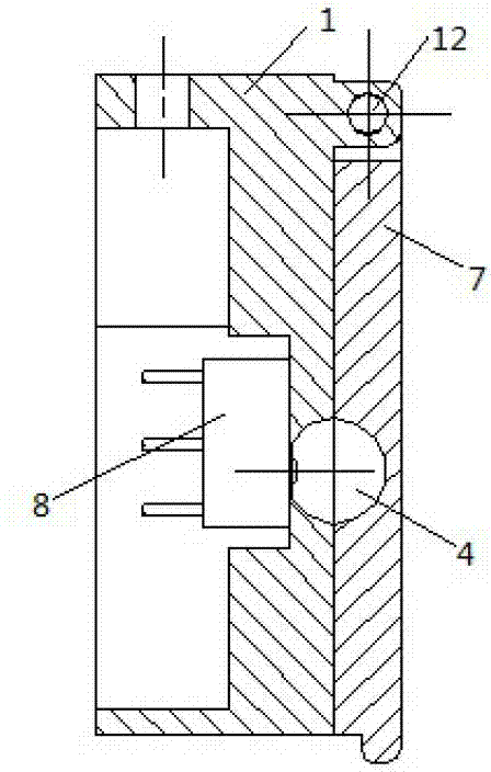 Liquid-deficient monitor for transparent pipeline