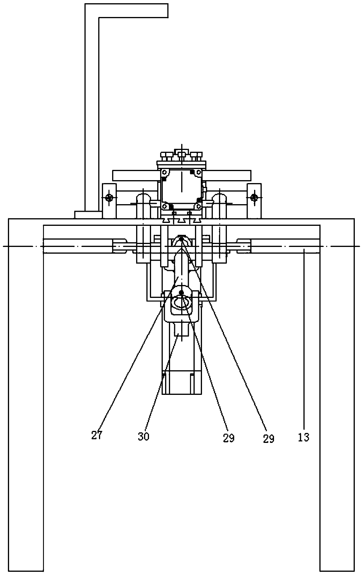 Two-way speed point contact photoelastic flow test bed