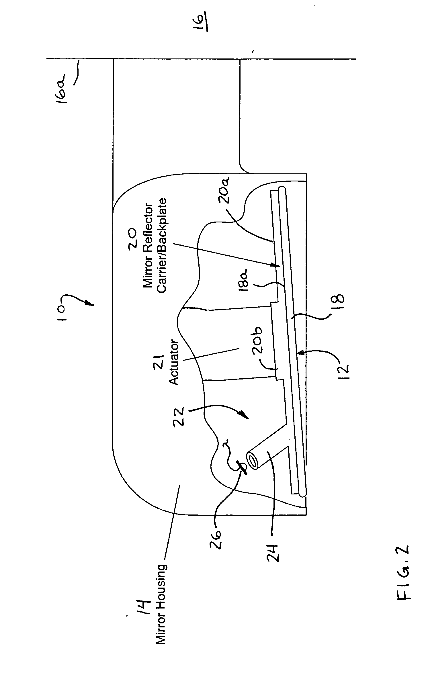 Display device for exterior rearview mirror