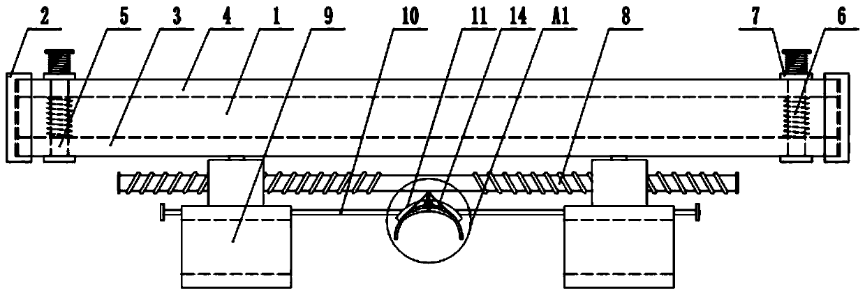 Acupoint injection assistance instrument for treating prosopalgia