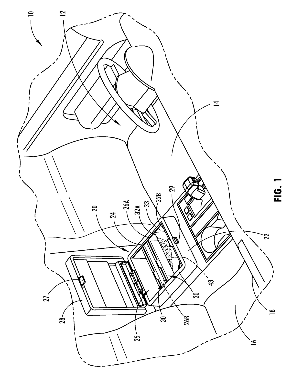 Storage compartment and hanging storage module having illuminated tab