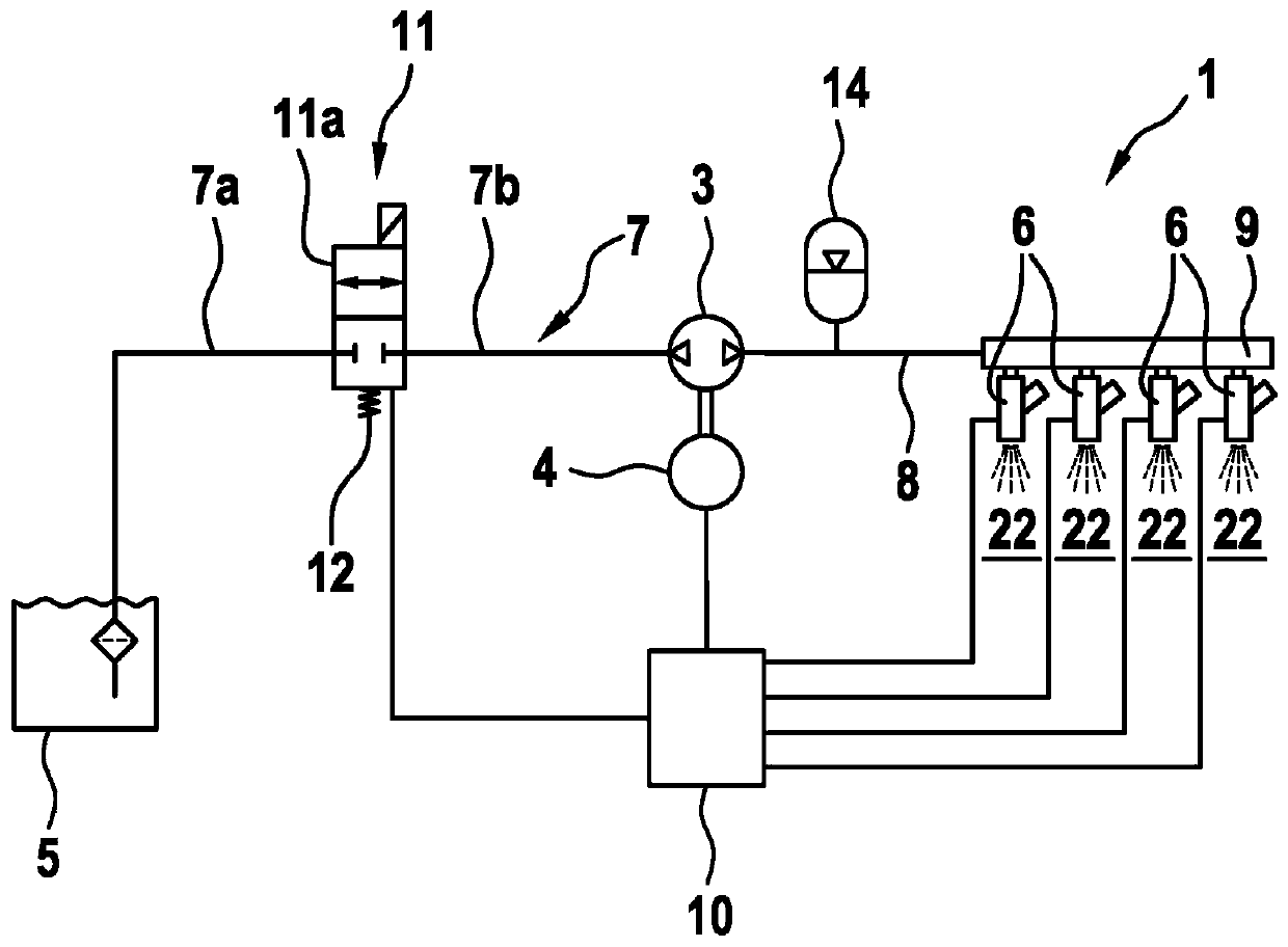 Water injection device of an internal combustion engine