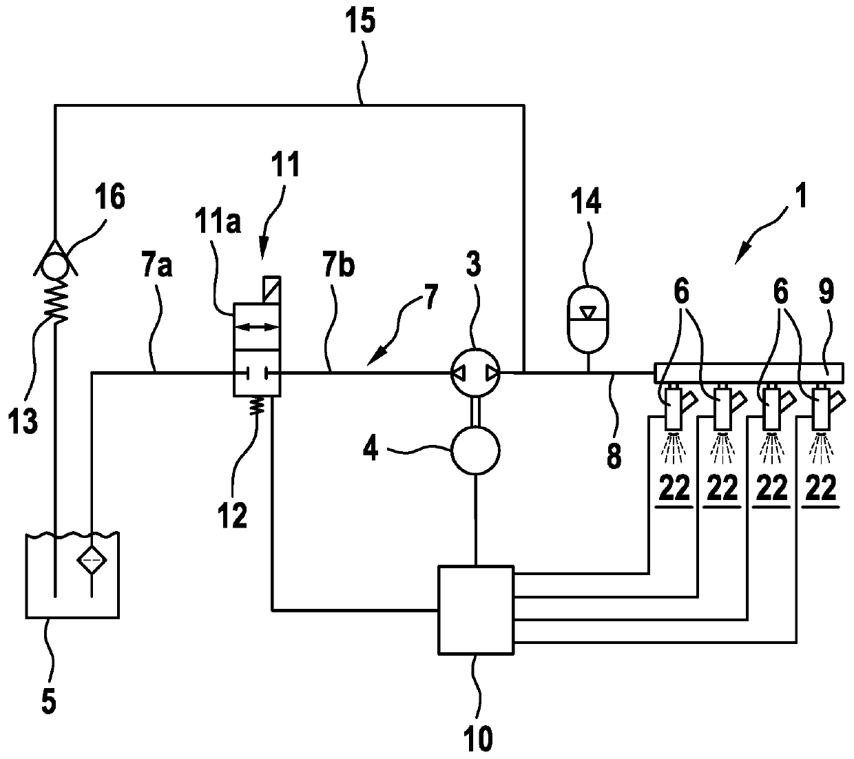 Water injection device of an internal combustion engine