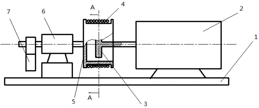 Small-sized ultra-high-speed motor test loading device