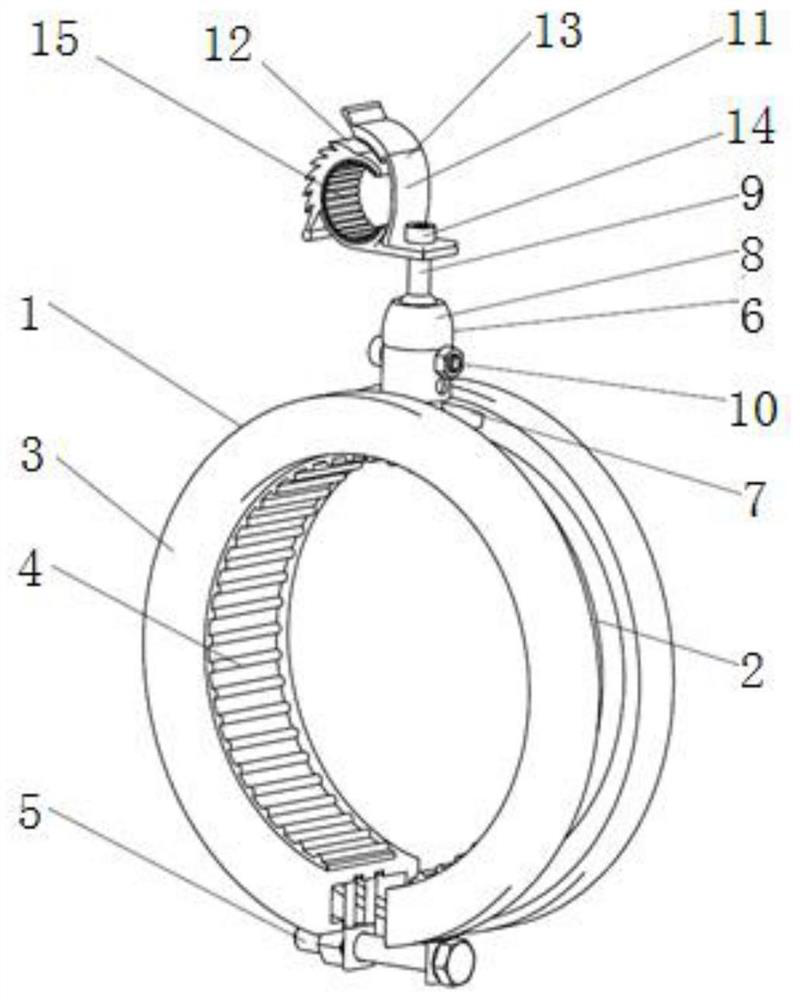 A Circumferential Sliding Ball Hinge Connection Detachable Robotic Arm Harness Device