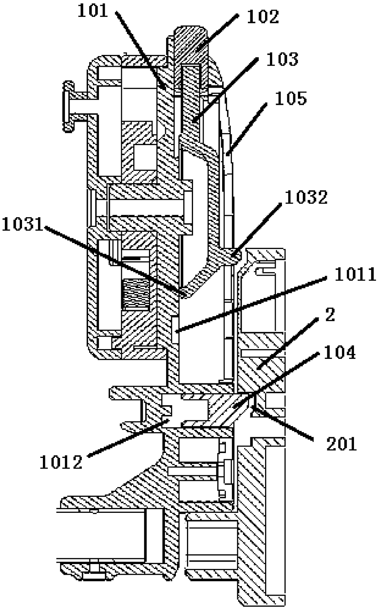 A locking connection structure and a baby carriage