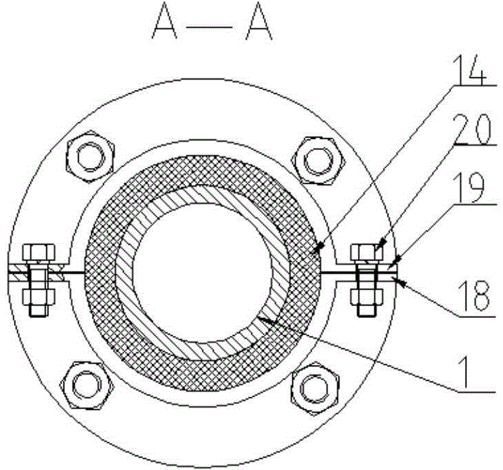 Liquid inner high-pressure crack initiation method for root of annular groove in surface of tube blanking