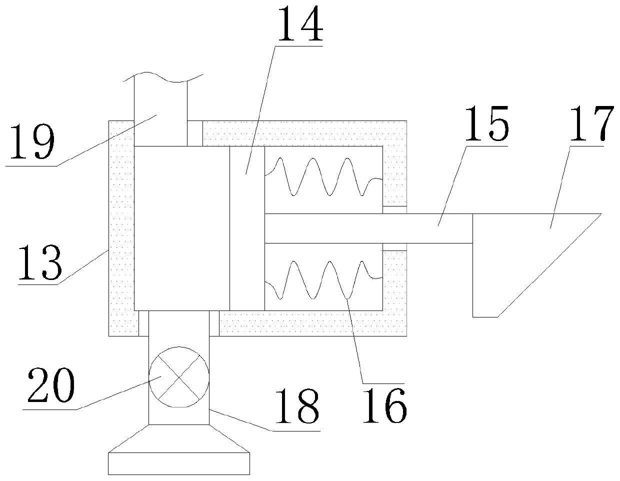 Rice production sand and gravel filter device with dust removal function