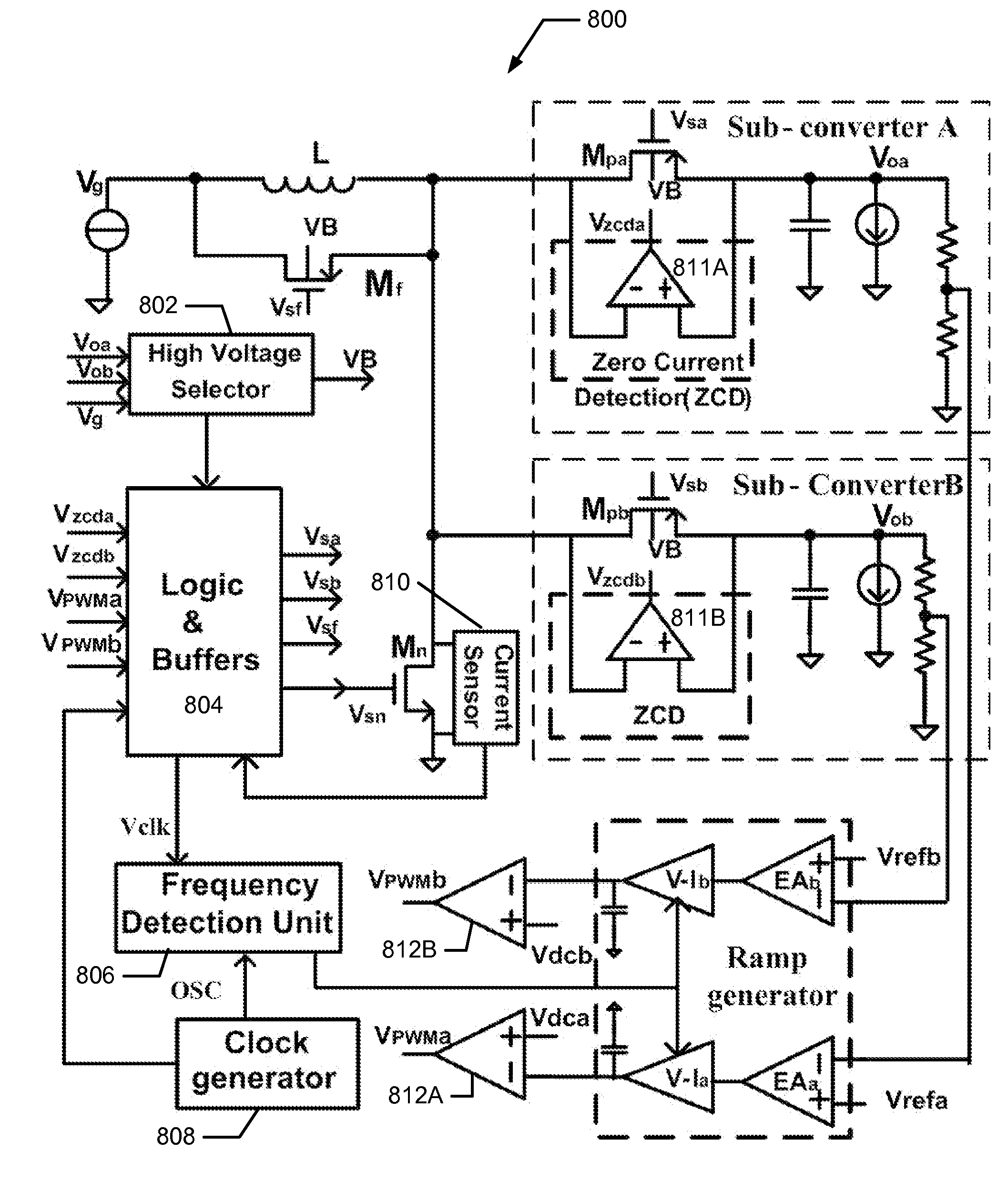 Single-inductor-multiple-output regulator with auto-hopping control and the method of use