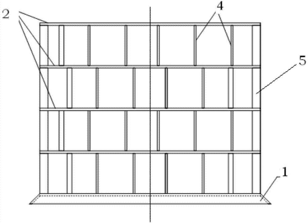 Ladder tower flocculation reaction device