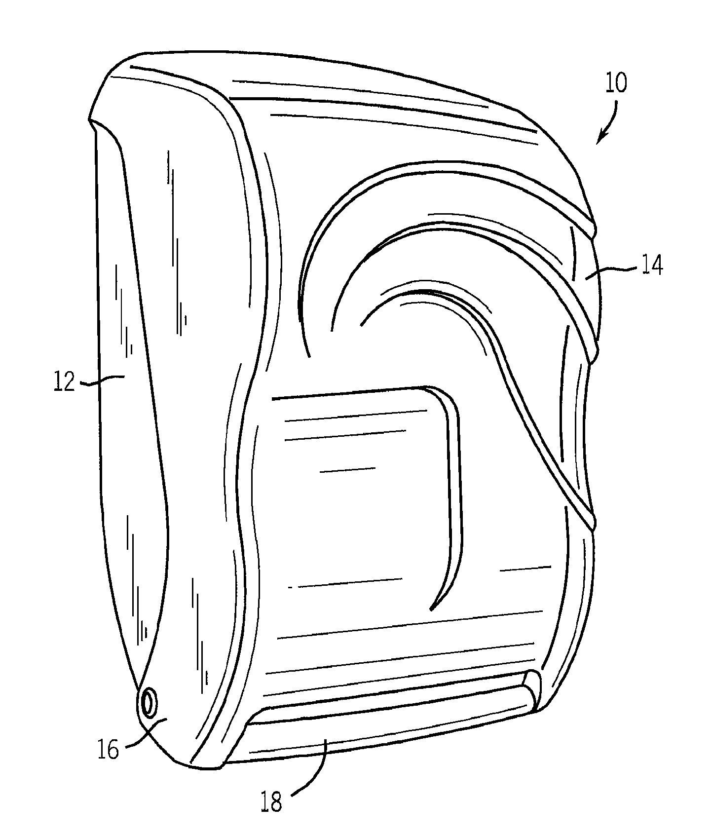 Discriminating web material dispenser