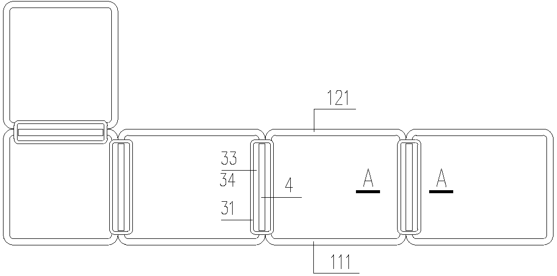 Bond type connector and bond type steel pipe bundle assembly