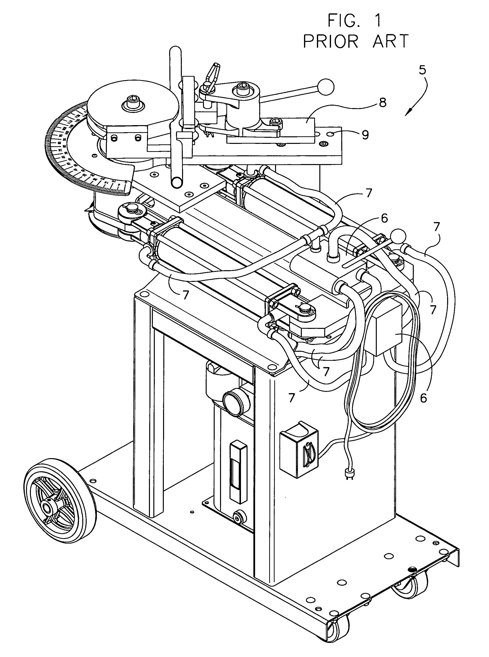 Rotary draw tube bender