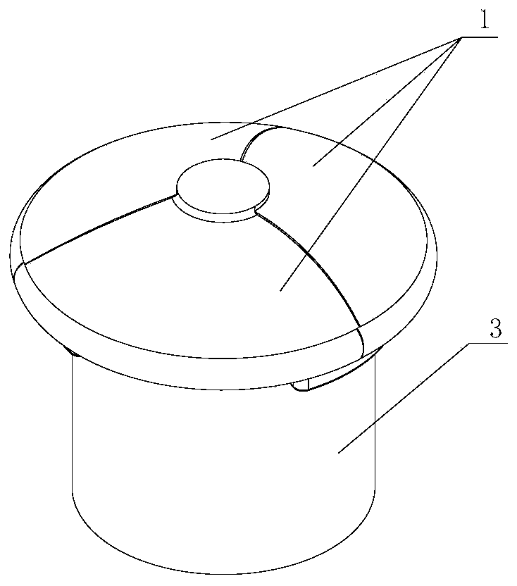 Small unmanned aerial vehicle berthing cabin with cabin door being turned outwards