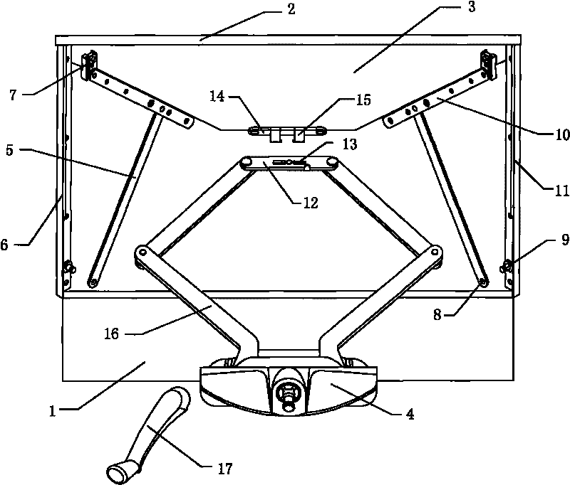 Middle open type window winder