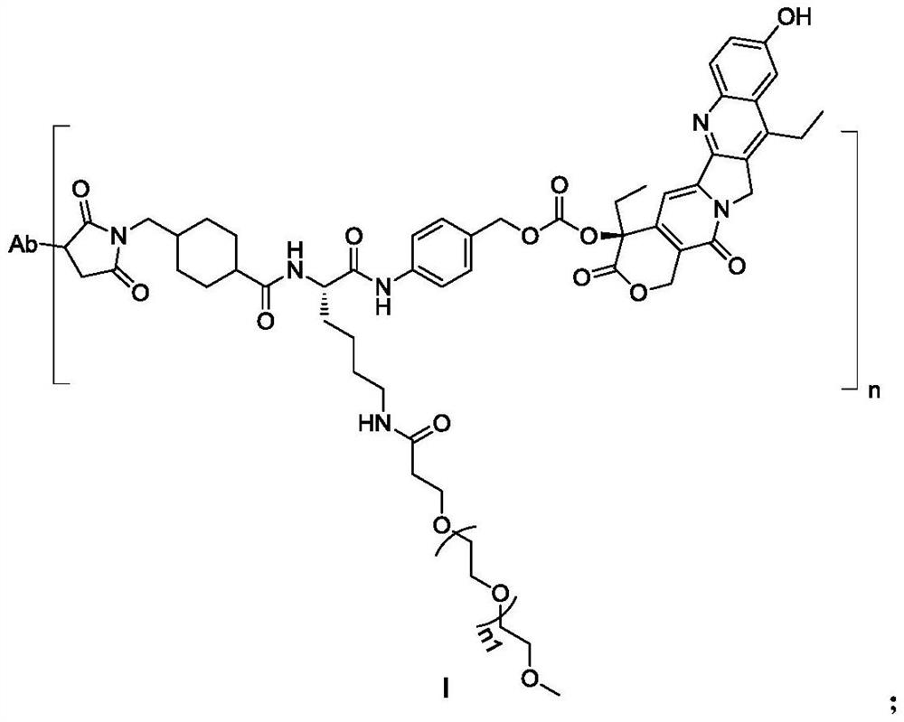 Antibody drug conjugate, an intermediate, a preparation method and application of antibody drug conjugate