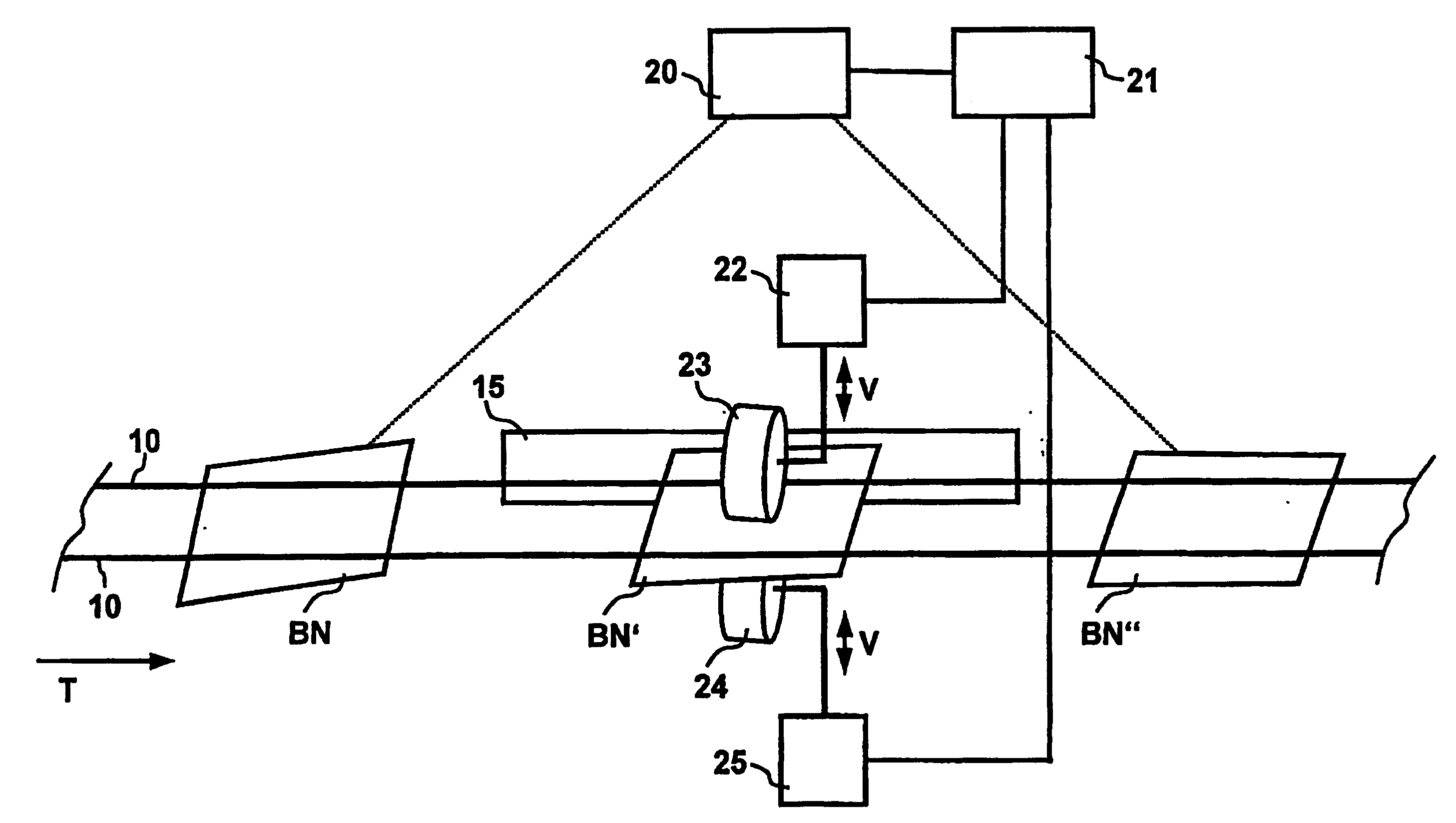 Device and method for aligning bank notes