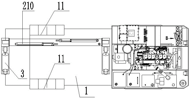 Container self-loading truck