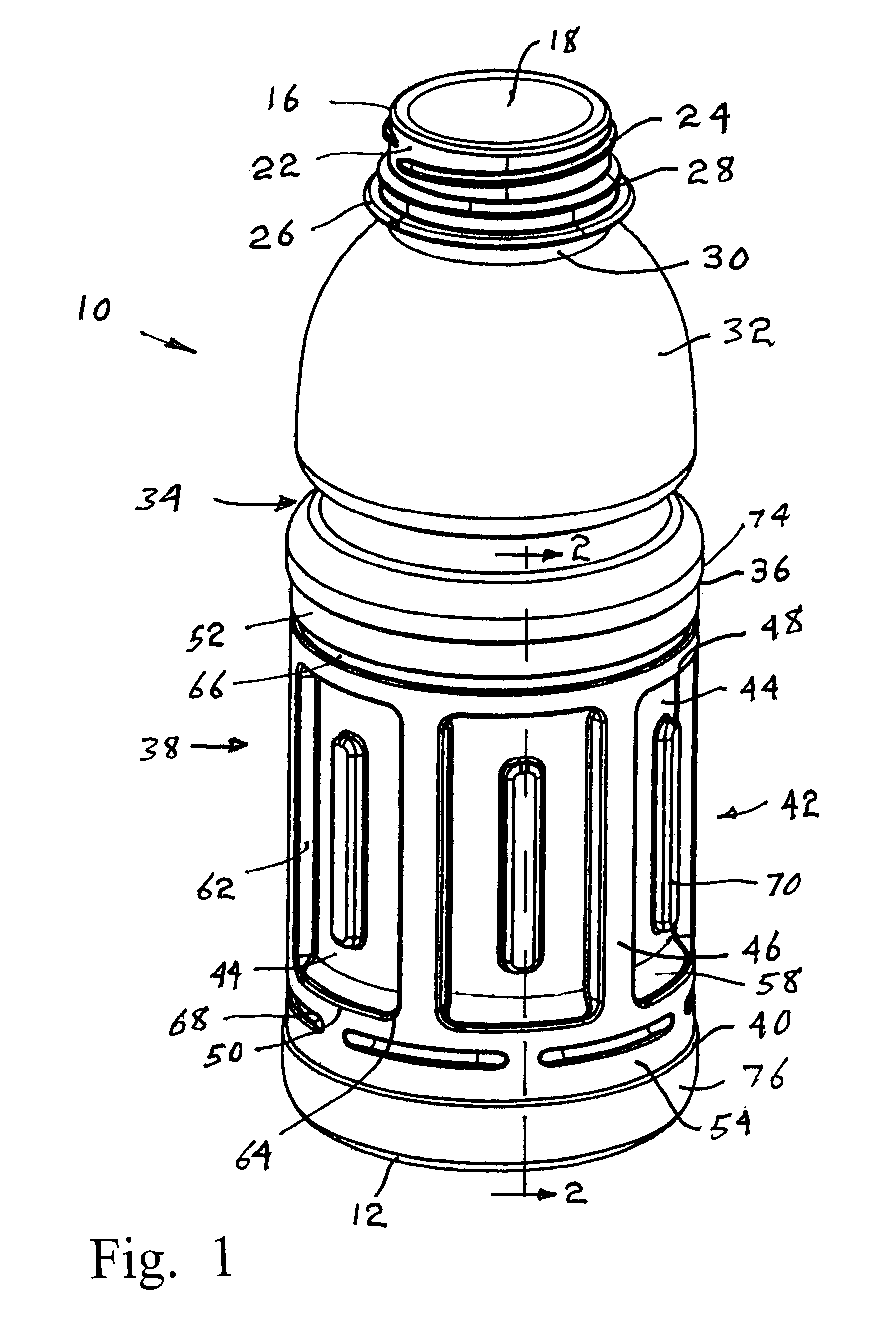 Hot fill container with restricted corner radius vacuum panels