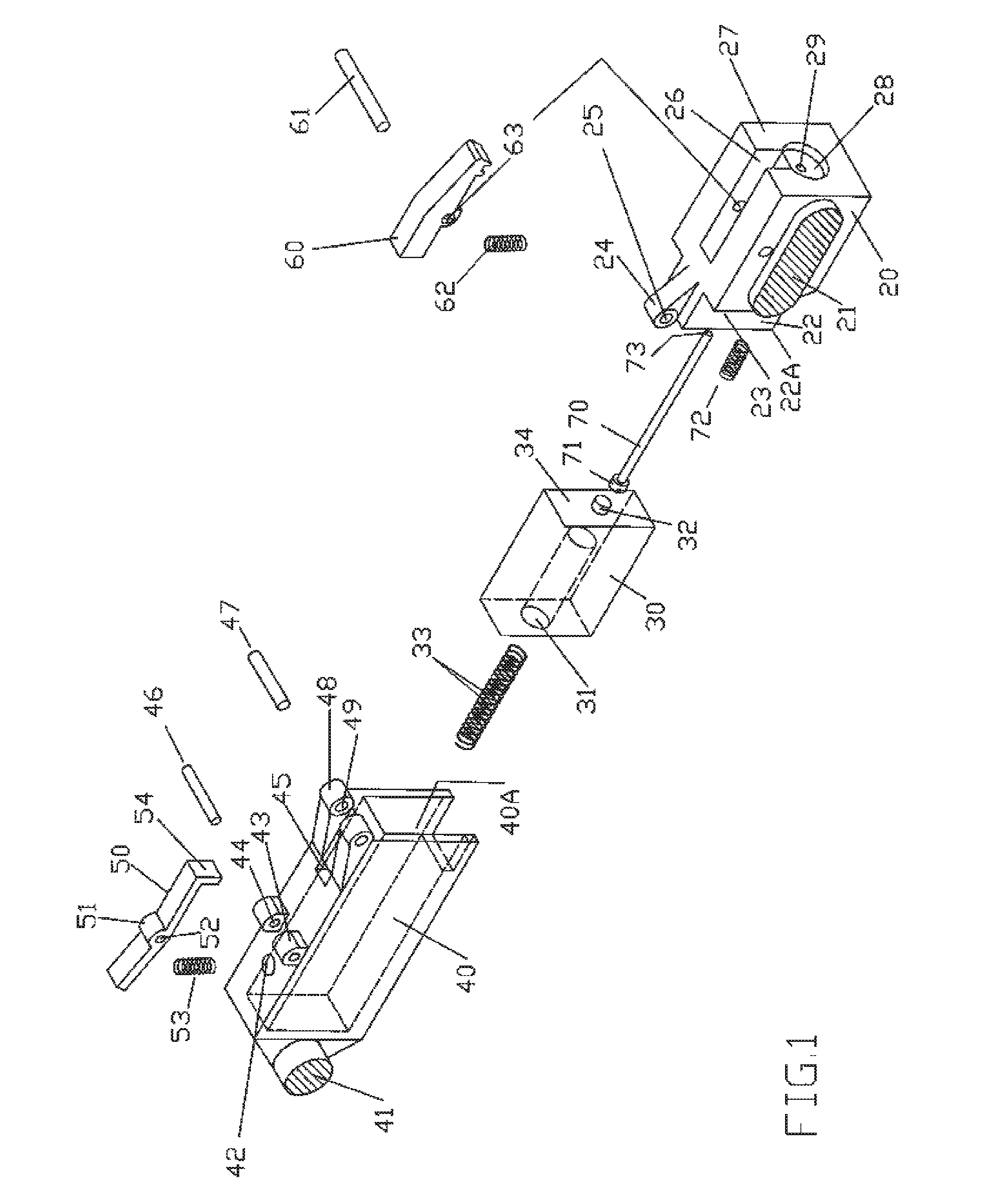 Operating system utilizing an articulated bolt train to manage recoil force