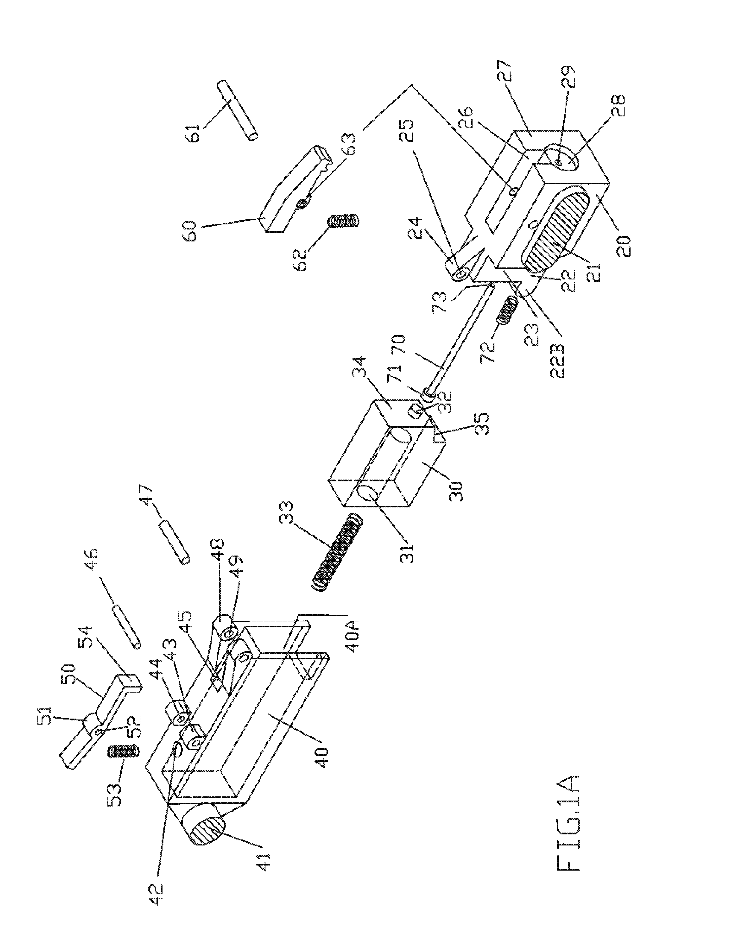 Operating system utilizing an articulated bolt train to manage recoil force