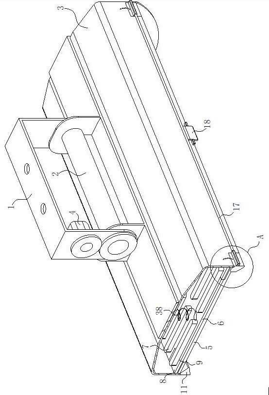 Adjustable intelligent tunnel lamp with light source convenient to replace