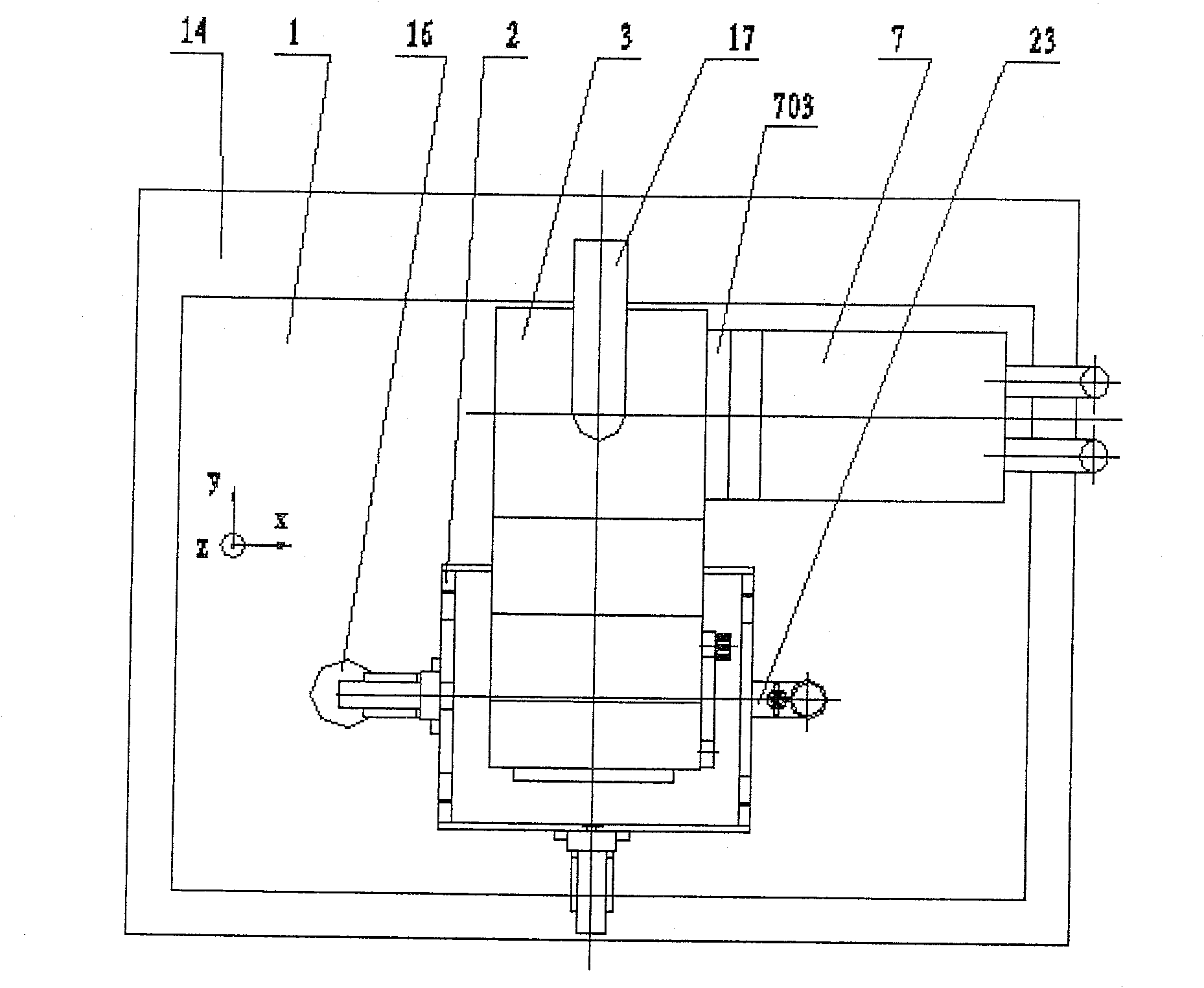 Continuous-surface shape mask moving photoetching exposure device