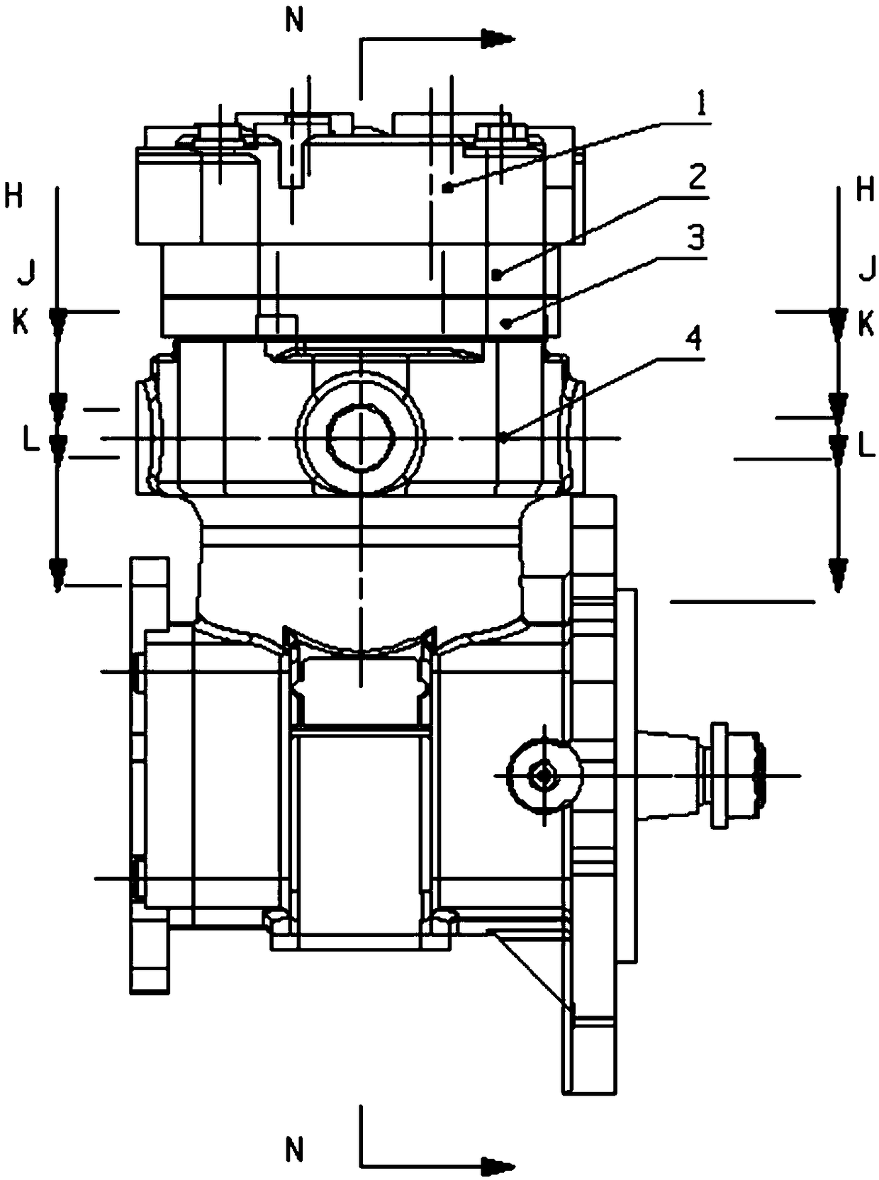 All-water cooling air compressor