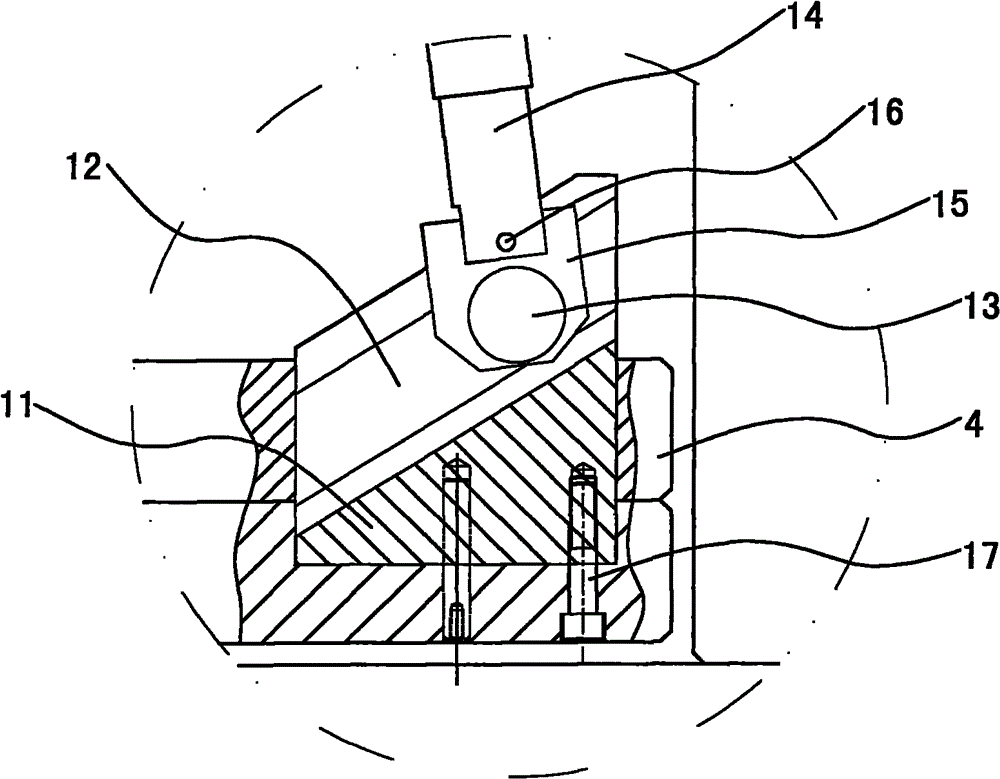 Internal core-pulling mechanism for inclined hole of injection-molded plastic piece