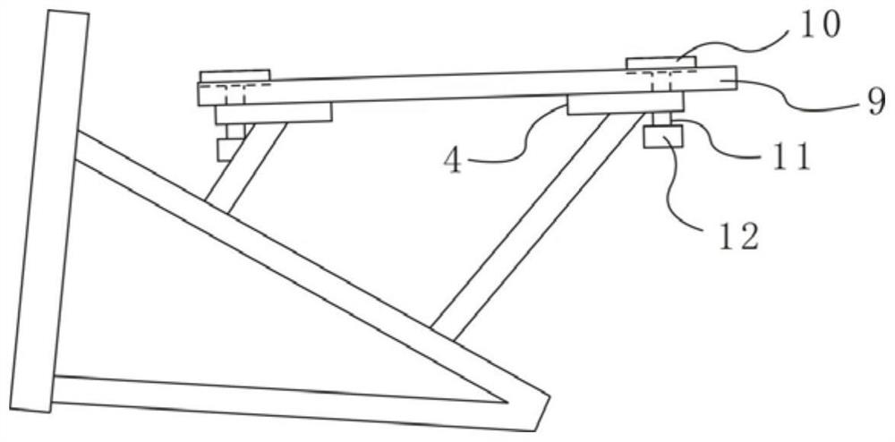 Electric vehicle battery fixing structure and electric vehicle