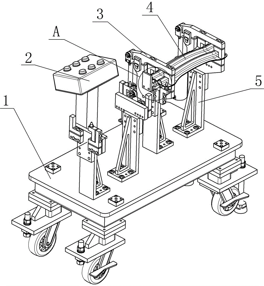 Car body stiffening plate welding and positioning tool