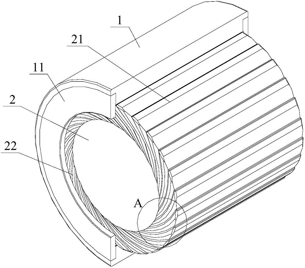 Slot aerodynamic journal bearing