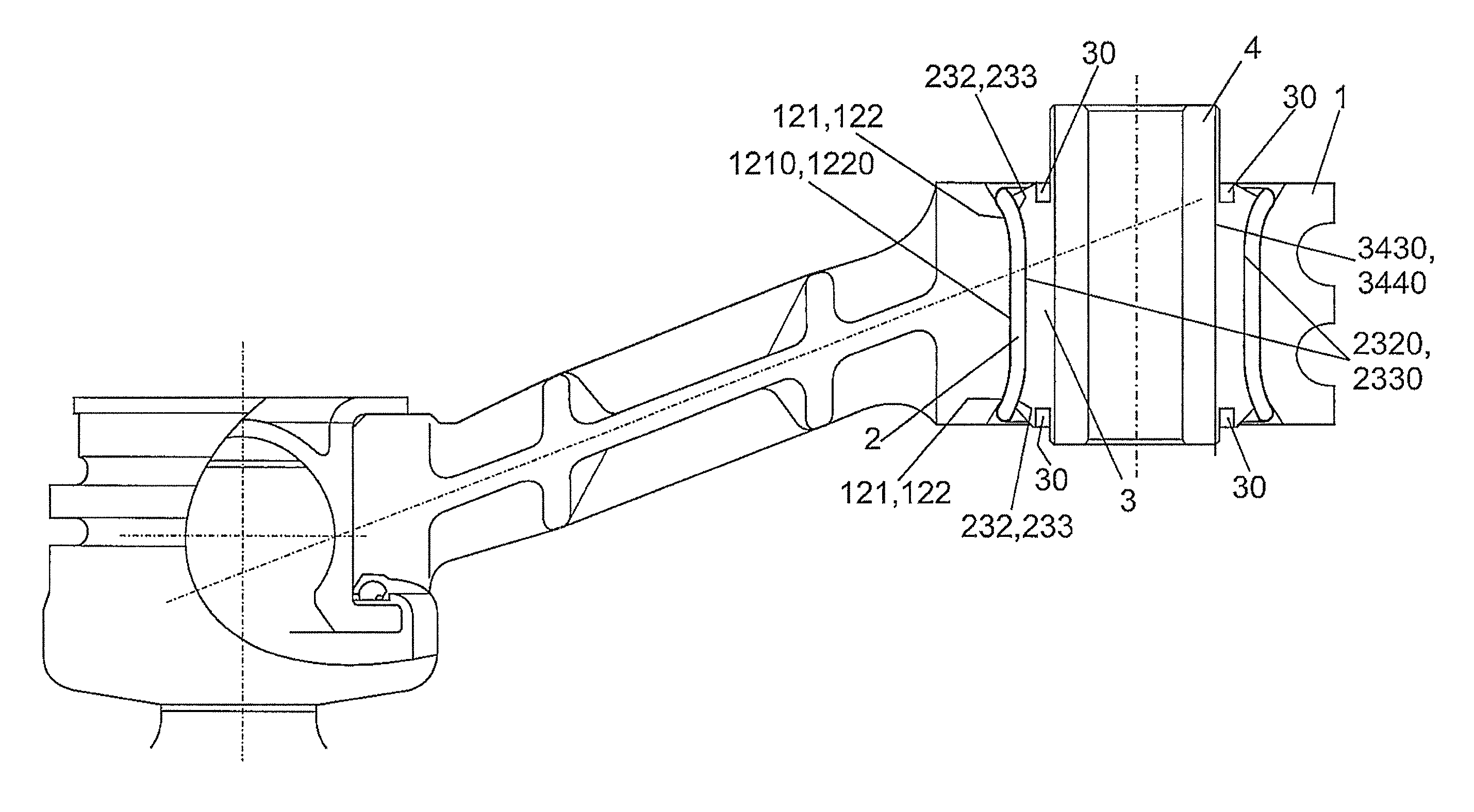 Silentblock device, manufacturing process and apparatus