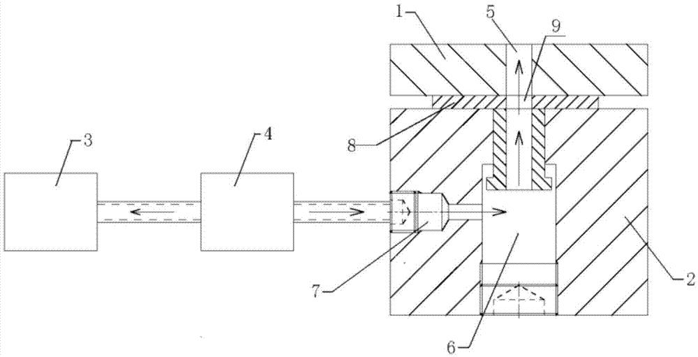 Punching missing prevention detection device for small hole punching of punching die