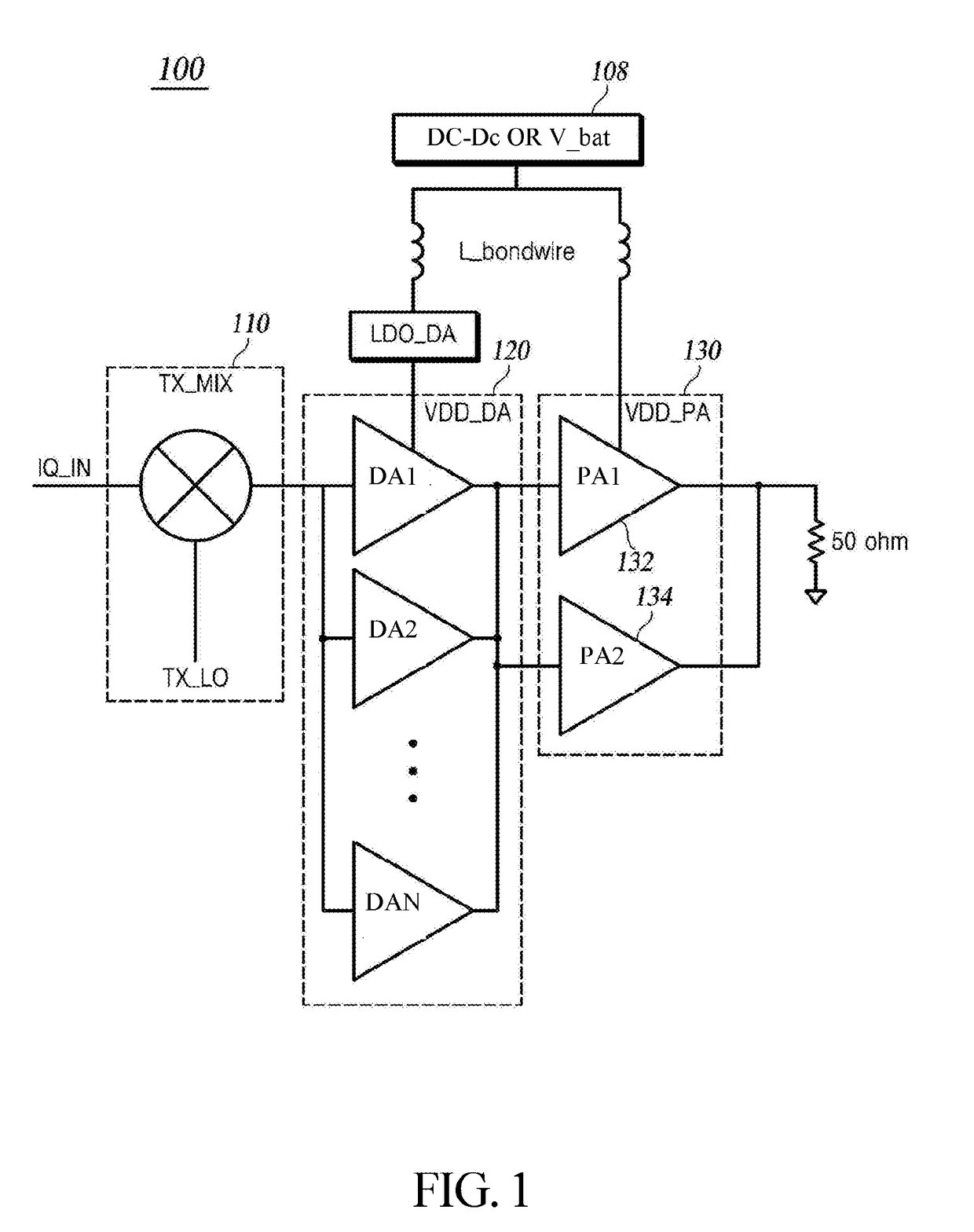 Complementary metal oxide silicon transceiver having integrated power amplifier