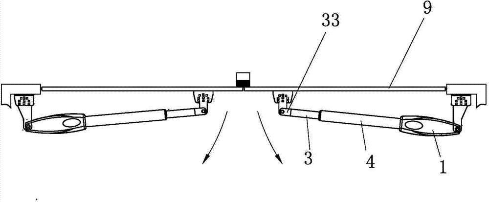 Clutch-mounted door lifter capable of being pushed and pulled manually