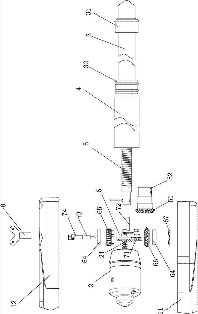 Clutch-mounted door lifter capable of being pushed and pulled manually