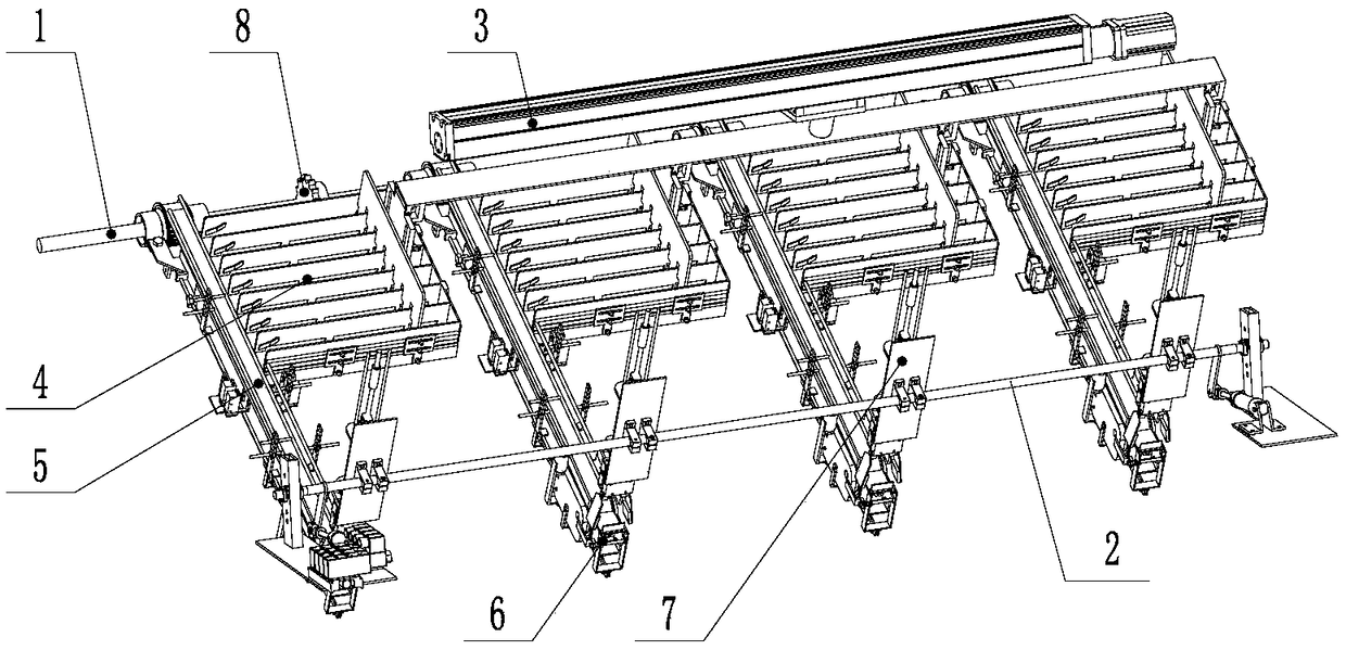 Rapeseed substrate block seedling transplanting device