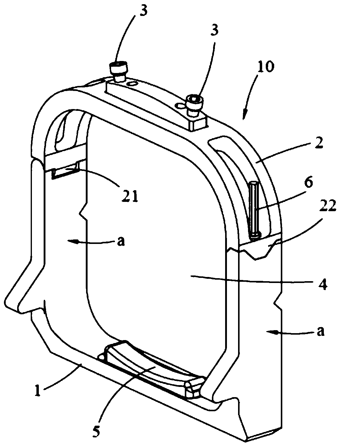 Operation fixing frame component and image guiding operation system