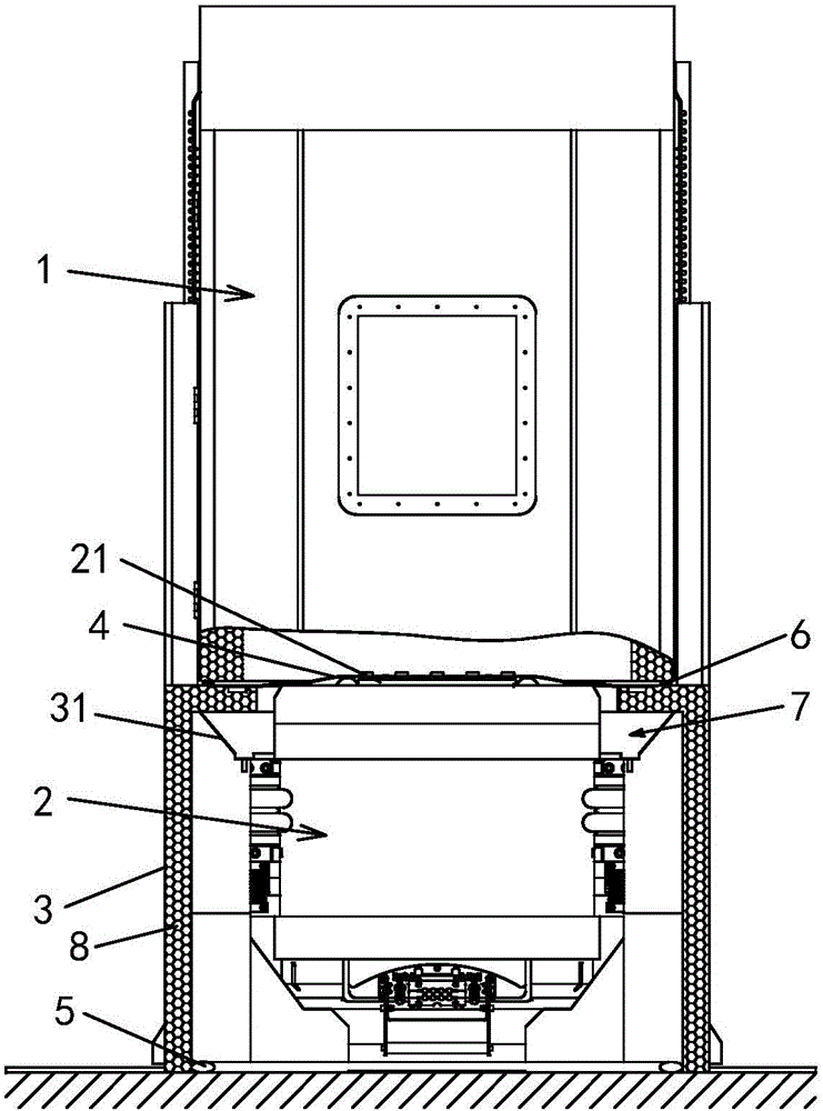 Three-in-one integrated test system for preventing condensation inside vibration table