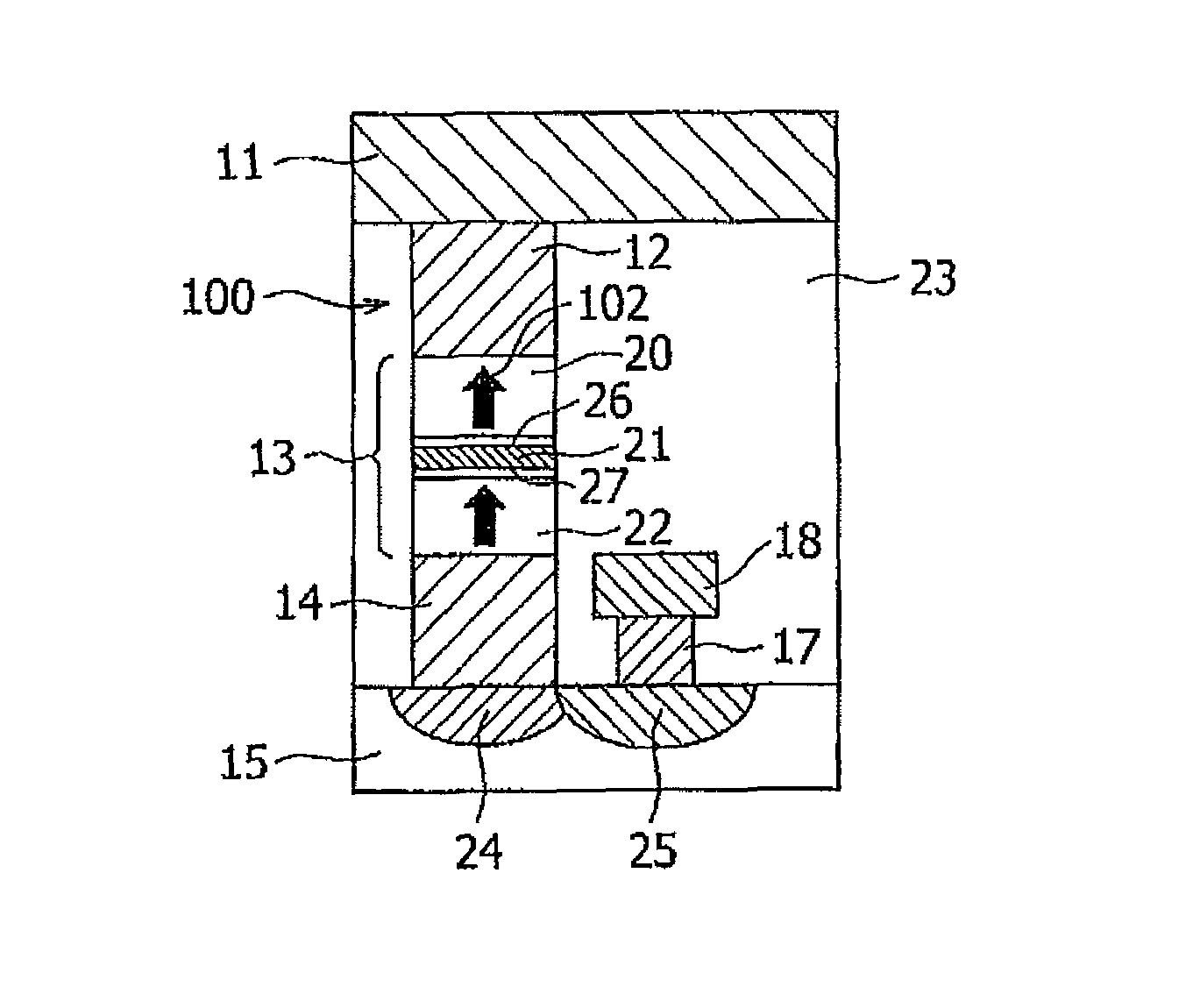 Magnetoresistance element and storage device using the same