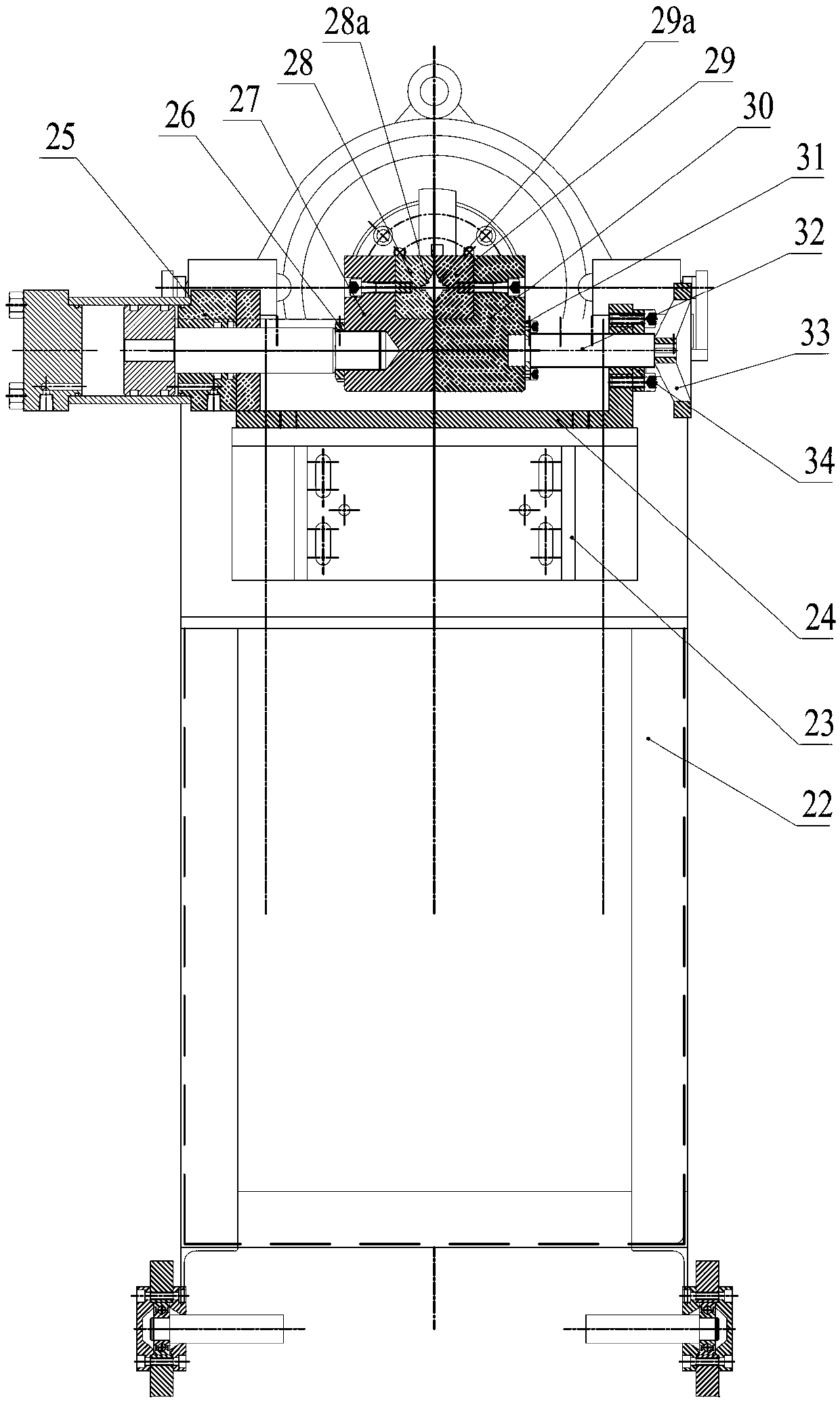 Full-automatic upsetting straight thread twister