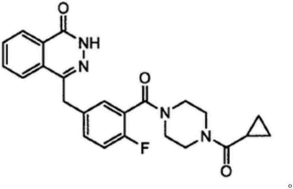 A kind of preparation method of olaparib