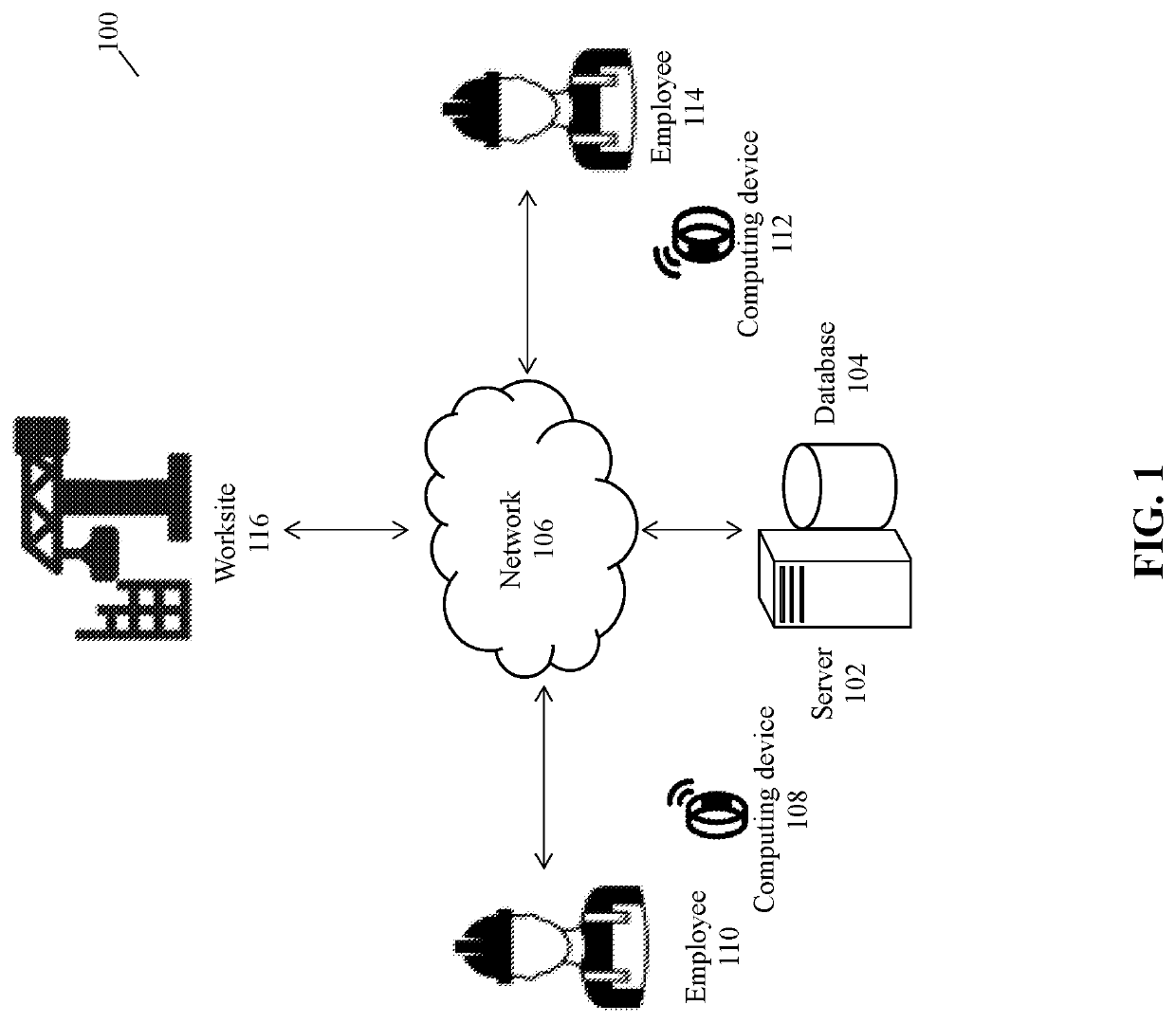 Time and attendance system suitable for large or mobile work forces