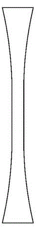 Test method of stretching stress-strain curve of ceramic matrix composite material