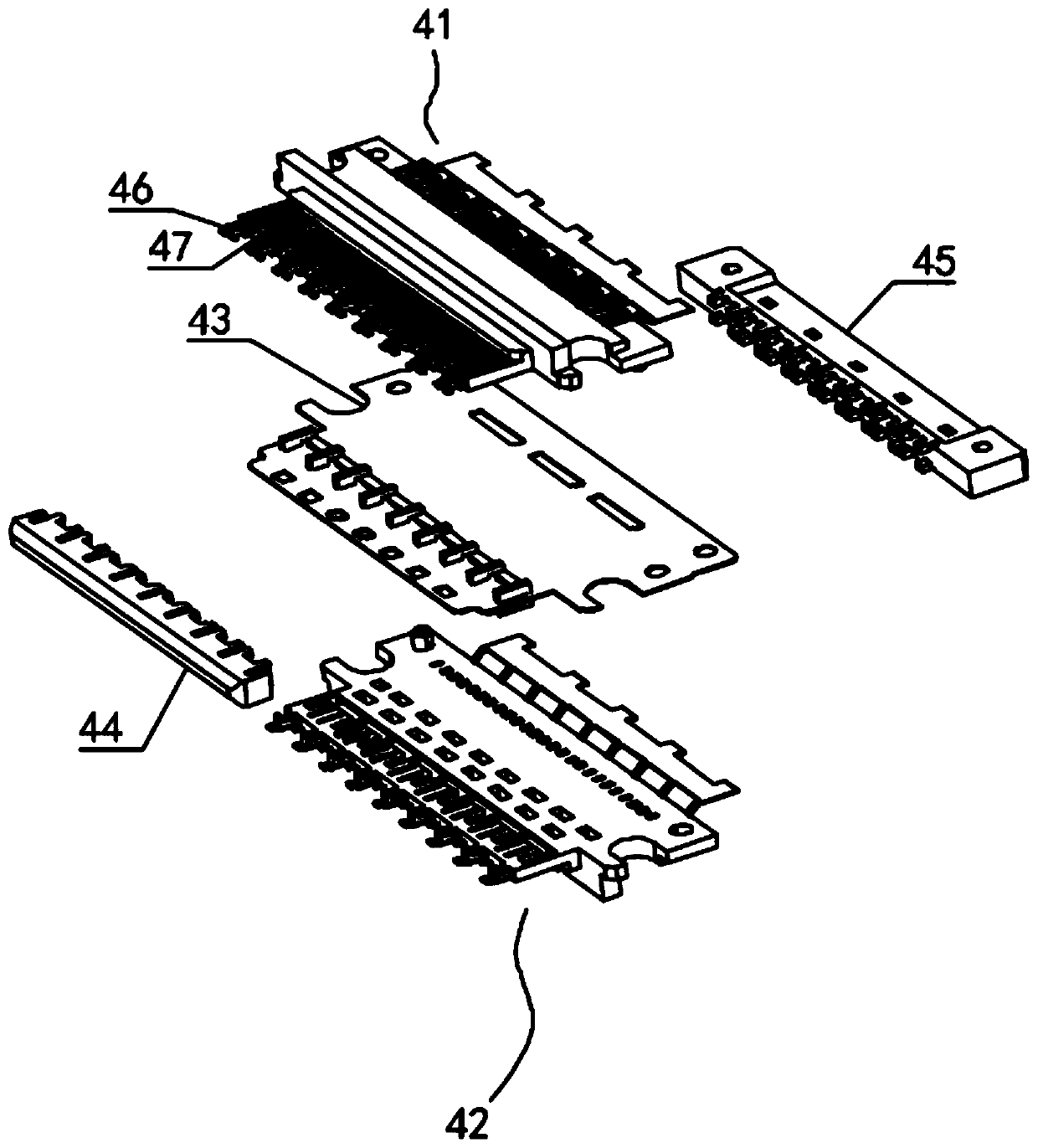 Automobile high-speed wire end connector and connector assembly thereof