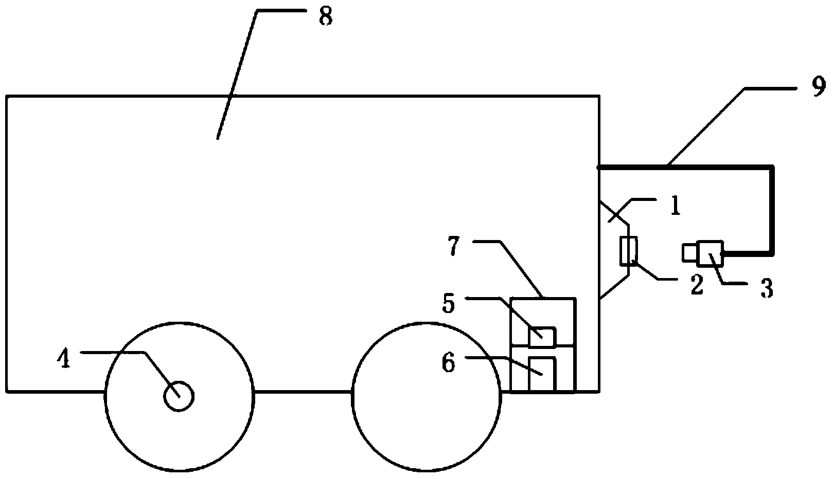 Tunnel detection device based on digital panoramic photography and detection method thereof