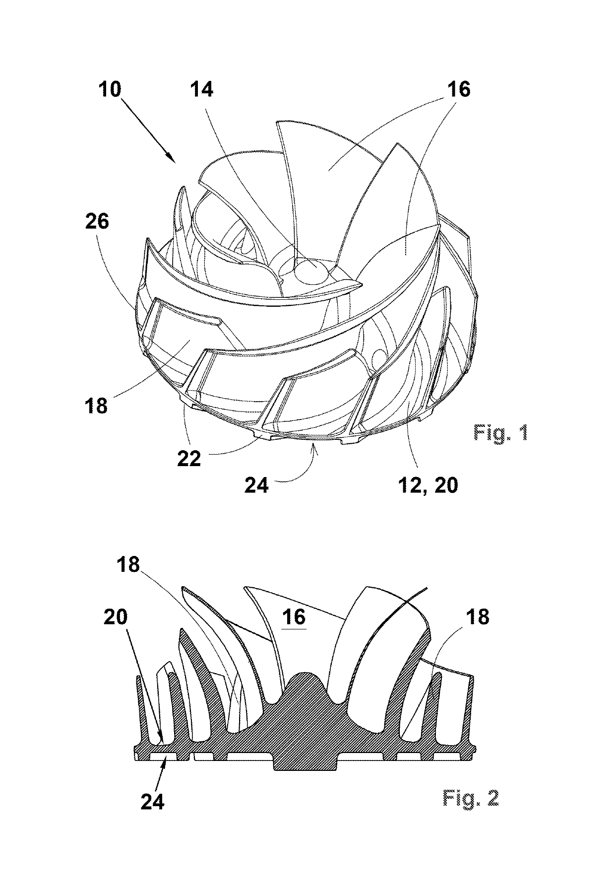 Impeller for a centrifugal headbox feed pump