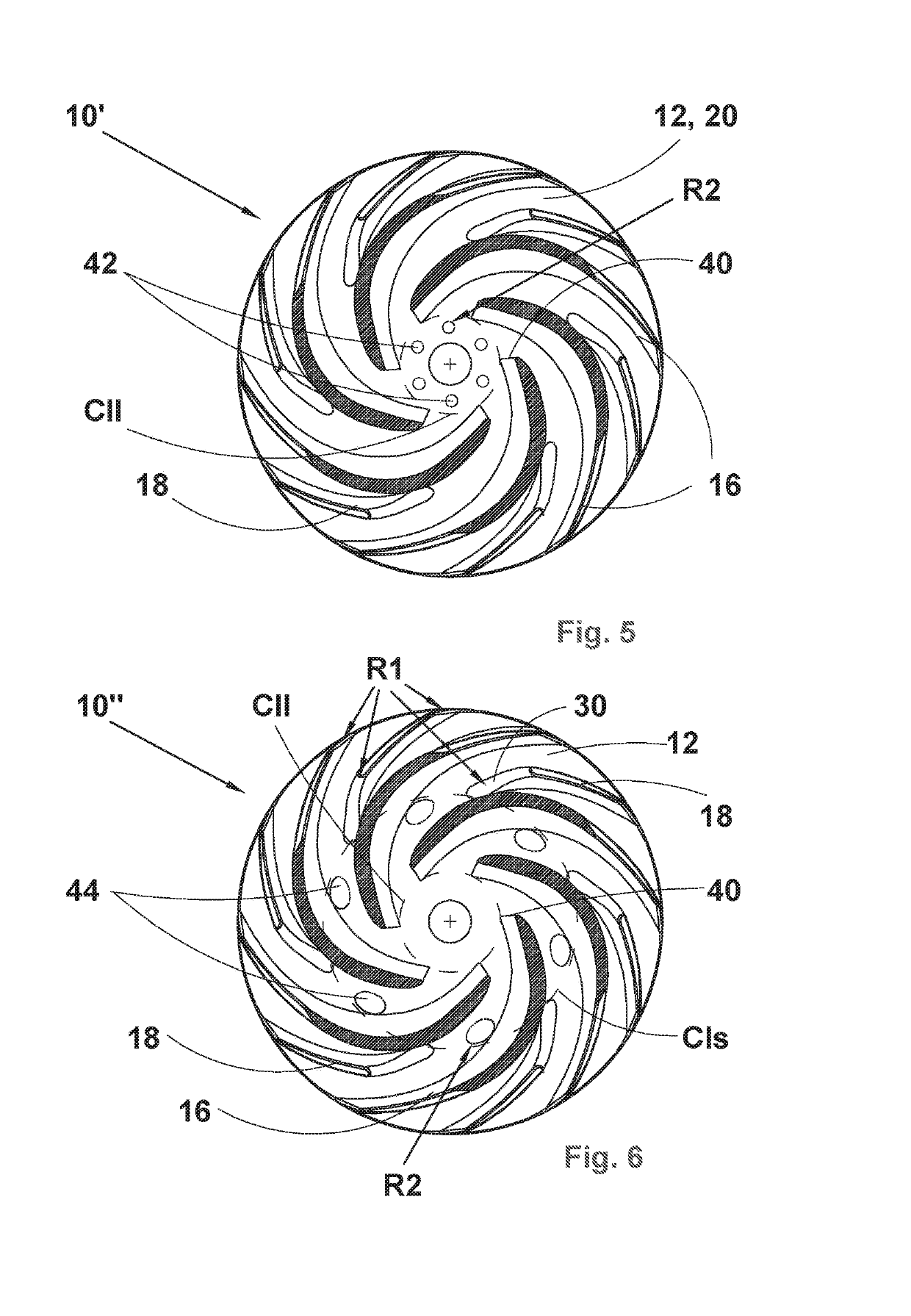 Impeller for a centrifugal headbox feed pump