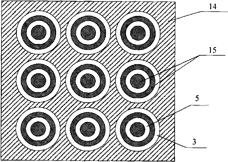 Flat-panel display with inverted Y-shaped inclined high-grating single-point cathodic control structure and manufacture process thereof